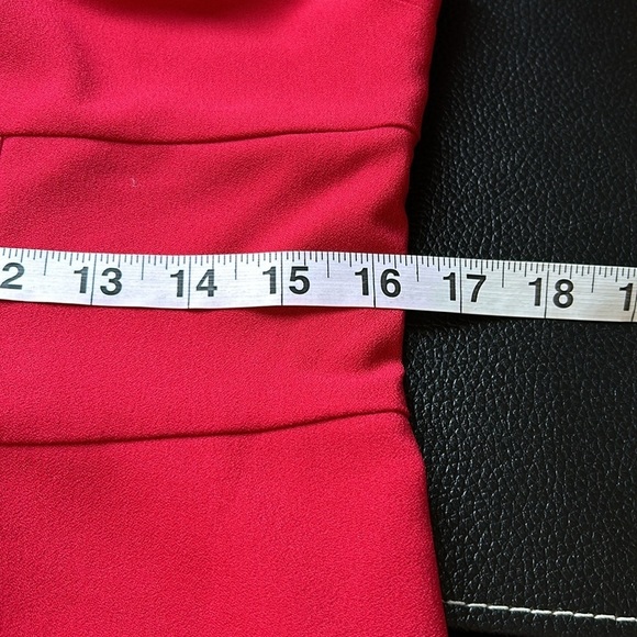 Anthropologie Hutch Jumpsuit Front Slit Jumpsuit Red Flare Leg Sleeveless 12 NEW - Picture 16 of 16